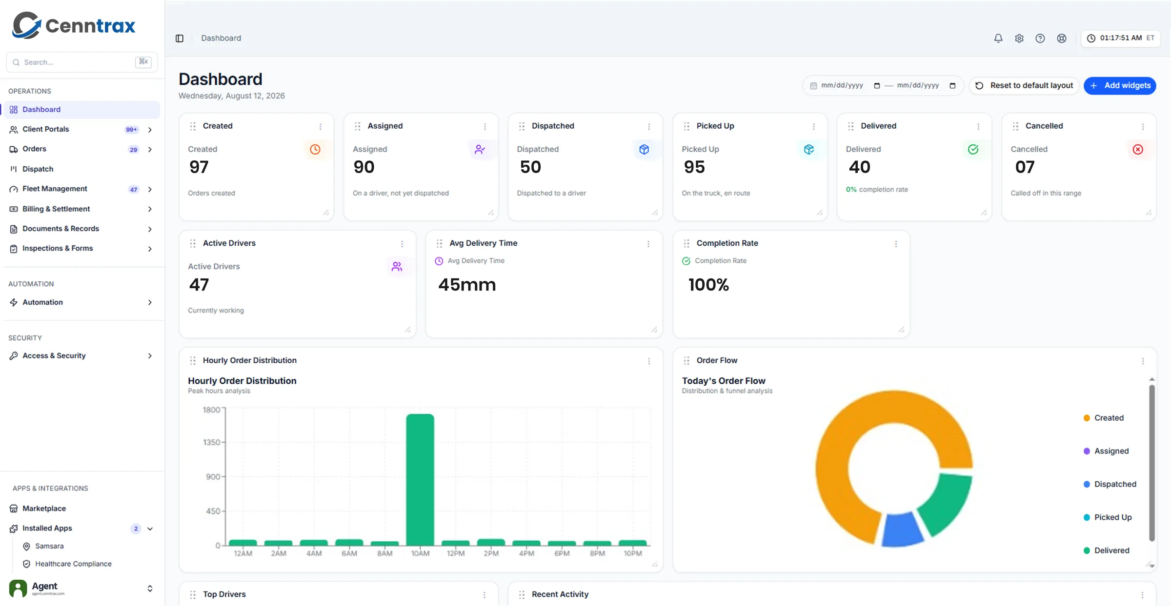 Agent Dashboard